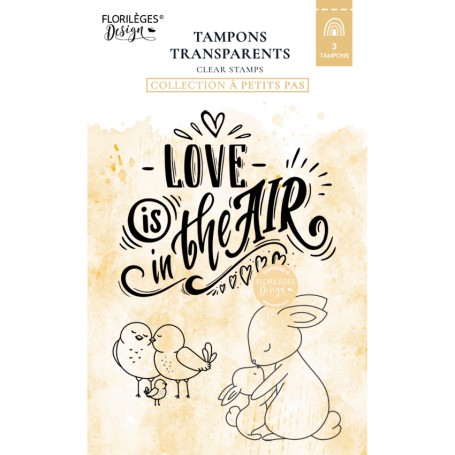Tampons Love is in the air - A Petits Pas - Florilèges Design