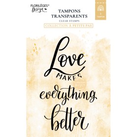 Tampon Love is Better - A Petits Pas - Florilèges Design