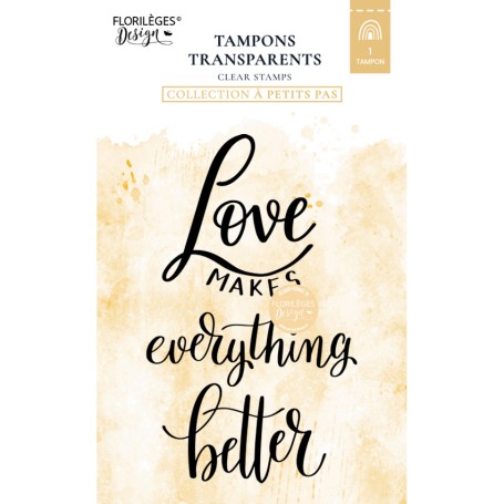 Tampon Love is Better - A Petits Pas - Florilèges Design