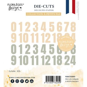 Die-cuts Calques Boy 40pc - A Petits Pas - Florilèges Design