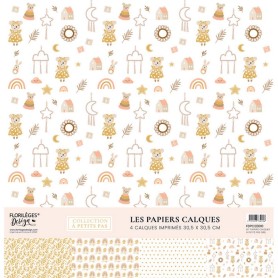 Set de calques 30x30 Girl 4f - A Petits Pas - Florilèges Design