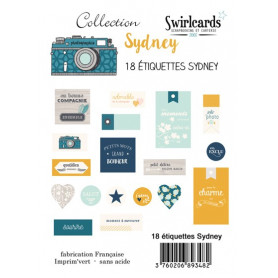 Etiquettes Sydney 18 pcs – Swirlcards