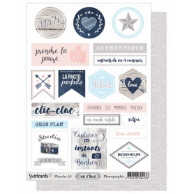 Etiquettes Vent d'Ouest Photographie A5 – Swirlcards