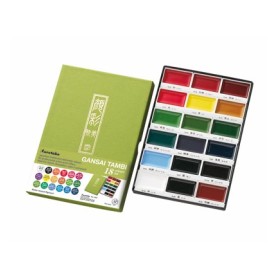 Set Aquarelle 18 godets - Gansai Tambi - Kuretake