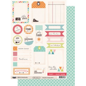 Etiquettes Eté indien Vintage A4 à découper – Swirlcards