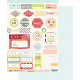 Etiquettes Floride Famille A4 à découper – Swirlcards