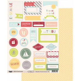 Etiquettes Floride Vacances A4 à découper – Swirlcards