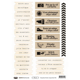 Etiquettes Floride Typewriter A4 à découper – Swirlcards
