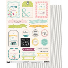 Etiquettes Confettis Famille A4 à découper – Swirlcards