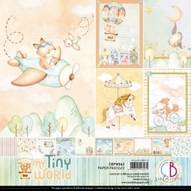 Set de papier 30x30 My Tiny World 12 feuilles - Ciao Bella Papercrafting