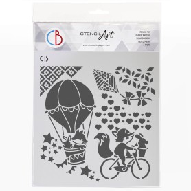Pochoir Texture Travel with imagination - My Tiny World – Ciao Bella Stencil Art