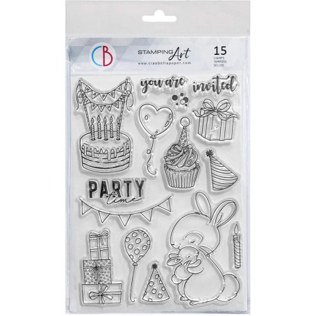 Tampons It's Party Time 15pc - My Tiny World - Ciao Bella Stamps