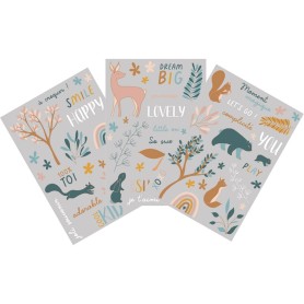 Transferts Rub-ons Le monde d'Hapi 10x15 cm - HA PI Little Fox