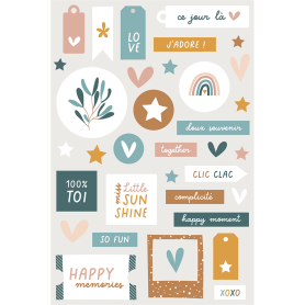 Stickers relief Le monde d'Hapi - HA PI Little Fox