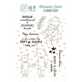Tampons Chez Papy et Mamie 9pc - Le monde d'Hapi - HA PI Little Fox