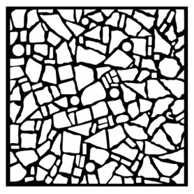 Pochoir Texture 18x18cm Mosaic - Blue Dream - Stamperia Thick Stencil