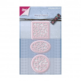 Dies Mery's swirls rond carré ovale - Joycraft