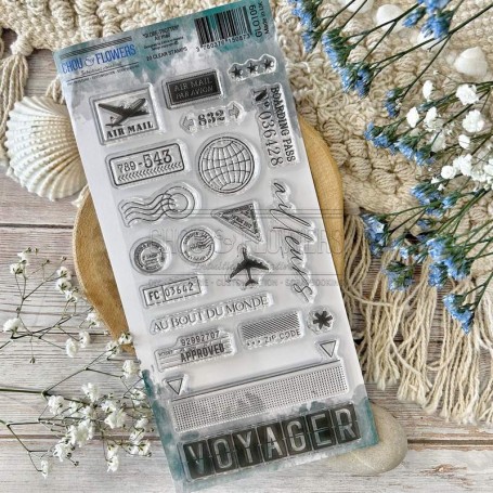 Tampons Air Mail - Globe-Trotter - Chou and Flowers