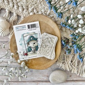 Tampon Cling Doudou Capitaine - Globe-Trotter - Chou and Flowers