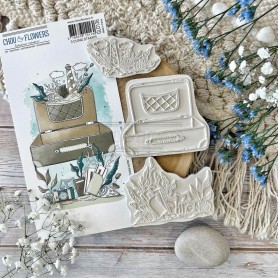 Tampons Cling La valise - Globe-Trotter - Chou and Flowers