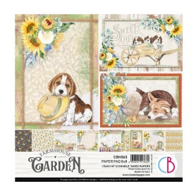 Set de papier 20x20 Farmhouse Garden 12 feuilles – Ciao Bella Papercrafting