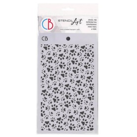 Pochoir Texture Doggy Prints – Ciao Bella Stencil Art