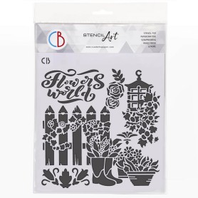 Pochoir Texture Backyard – Ciao Bella Stencil Art