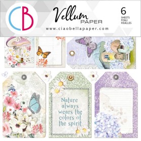 Fussy Cut Vellum 15x15 Enchanted Land 6 feuilles – Ciao Bella Papercrafting