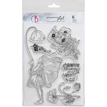Tampons Nature Fairy 6pc - Ciao Bella Stamps