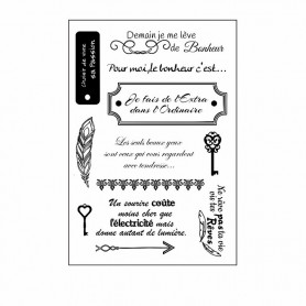Tampons Clé du bonheur A5- Vintage – Vaessen Creative