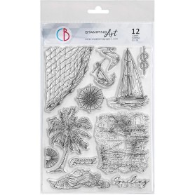 Tampons Sailing Trip 12pc - Ciao Bella Stamps