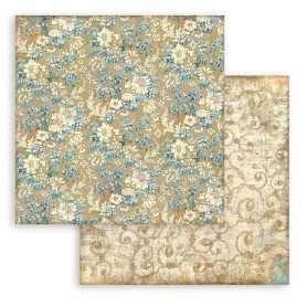 Papier 30x30 Blue Texture 1f - Christmas Greetings - Stamperia