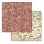Papier 30x30 Red Texture 1f - Christmas Greetings - Stamperia