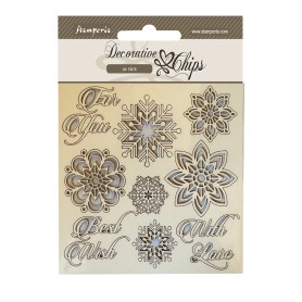 Decorative Chips Snowflakes - Stamperia