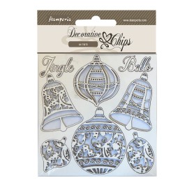 Decorative Chips Christmas Balls - Stamperia