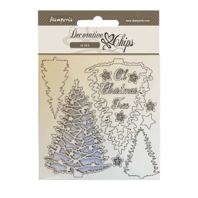 Decorative Chips Christmas Tree - Stamperia
