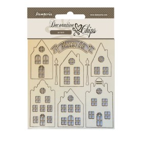 Decorative Chips Cozy Houses - Stamperia