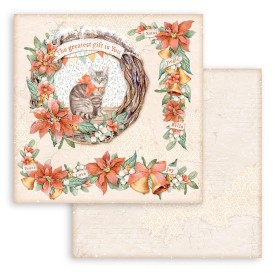 Papier 30x30 Garland 1f - All around Xmas - Stamperia