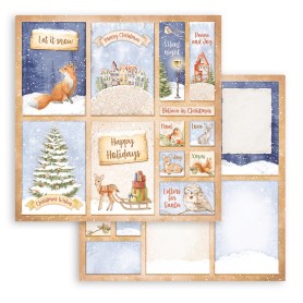 Papier 30x30 6 Cards 1f - Winter Valley - Stamperia