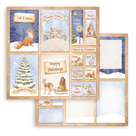 Papier 30x30 6 Cards 1f - Winter Valley - Stamperia