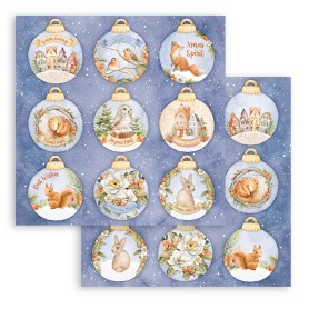 Papier 30x30 Balls 1f - Winter Valley - Stamperia