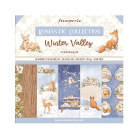 Set de papier 20x20 Winter Valley 10 feuilles - Stamperia
