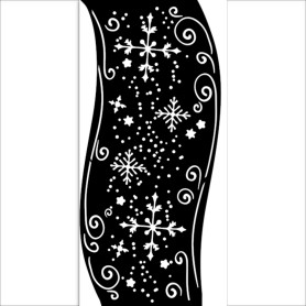 Pochoir Christmas Ribbon 12x25cm - Stamperia Thick Stencil