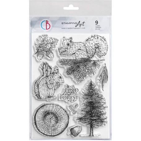 Tampons The spirit of the forest 9pc - Ciao Bella Stamps