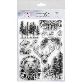 Tampons Welcome to our woods 11pc - Ciao Bella Stamps
