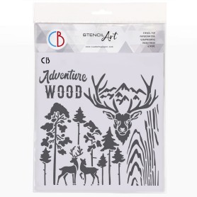 Pochoir Texture Deers – Ciao Bella Stencil Art