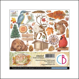 Fussy Cut Pad 15x15 Into the Wild 24 feuilles – Ciao Bella Papercrafting