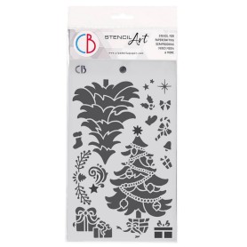 Pochoir Texture Christmas Tree – Ciao Bella Stencil Art