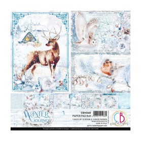 Set de papier 20x20 Winter Journey 12 feuilles – Ciao Bella Papercrafting