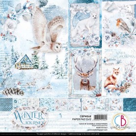 Set de papier 30x30 Winter Journey 12 feuilles - Ciao Bella Papercrafting